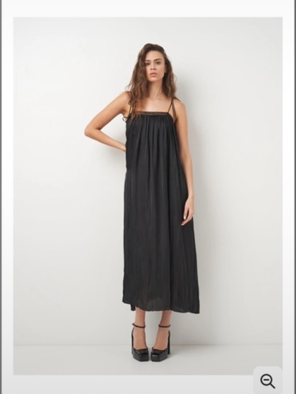 Zara Lace Trim Maxi Dress